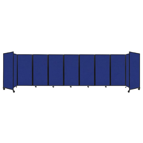 Room Divider 360 Folding Portable Partition 25' x 6' Royal Blue Fabric